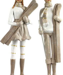 5894 FIGURINES SKI-FEVER S/2